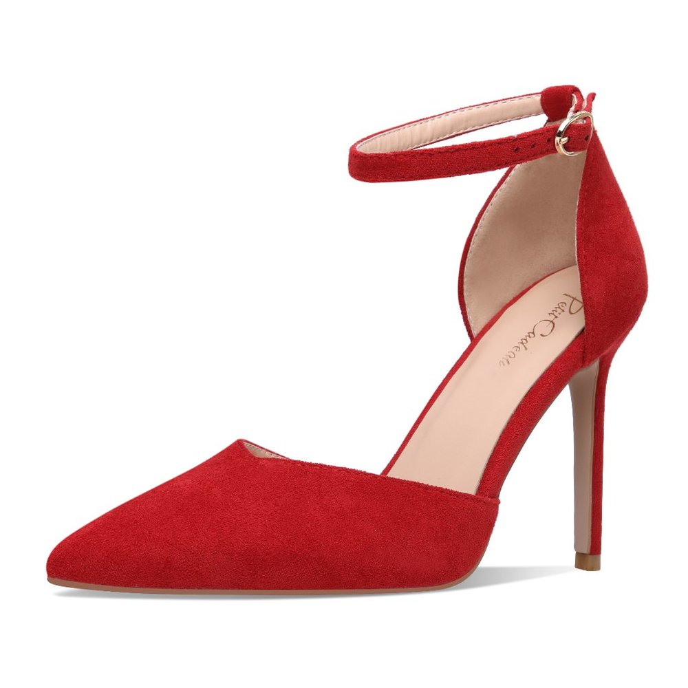 Petit Cadeau Carolyn - 4" Pointed Toe High Heel Sandals with Ankle Straps. NEW!